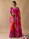 Jk 373 Chinon Silk Embroidery Work Saree